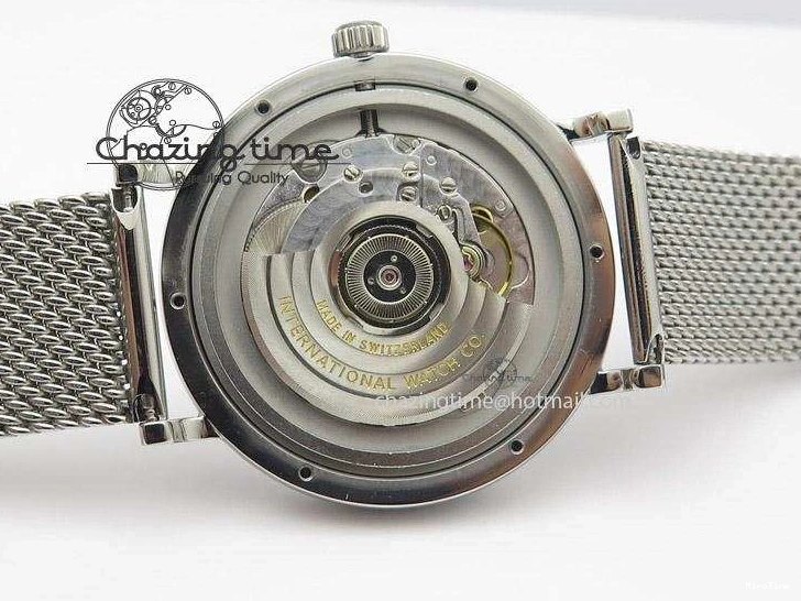 MIROTIME 0130 Portofino SCHAFFHAUSEN SS MKF 1:1 Best Edition White Dial On Mesh Bracelet A TravelReady 7341